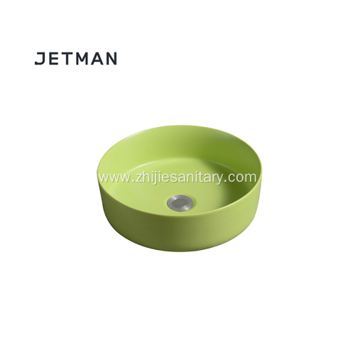 Greenery color sink art basin ceramic